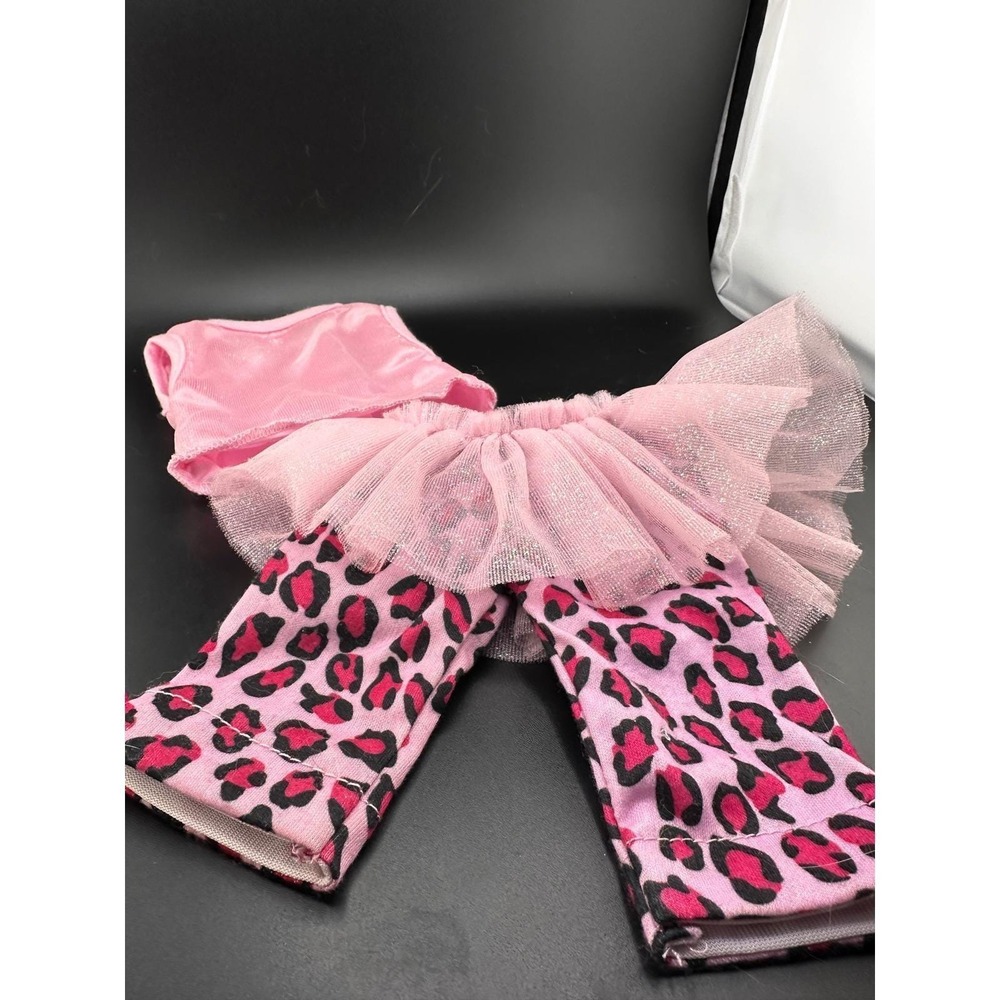 Cabbage Patch Kids Doll Clothes Pink Leopard Sparkly Ballerina‎ Leggings Cheetah - Picture 3 of 11